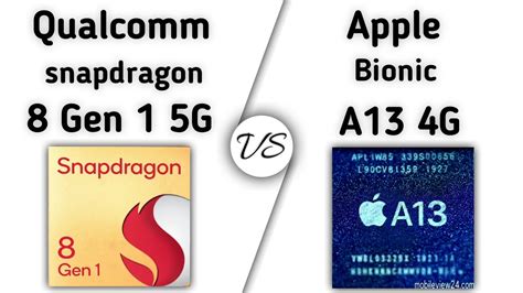 a13 bionic vs snapdragon 8 gen 1